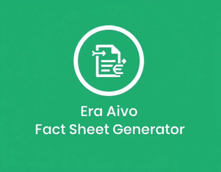 ERA AIVO Fact Sheet Generator